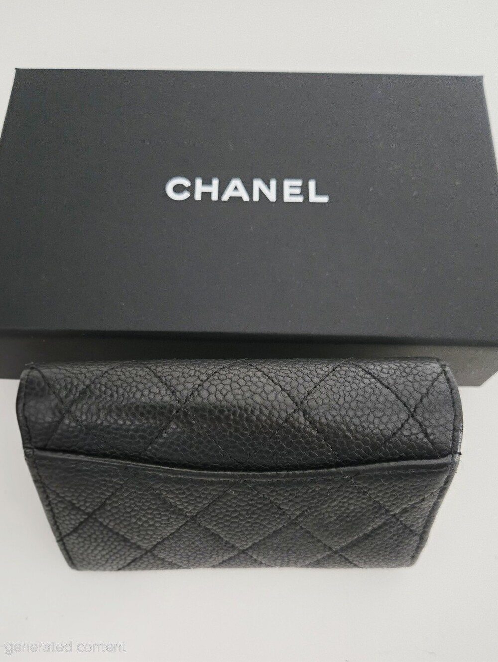 Authentic CHANEL Matelasse Quilted Classic Flap Key Card Holder Wallet Set - Picture 8 of 16
